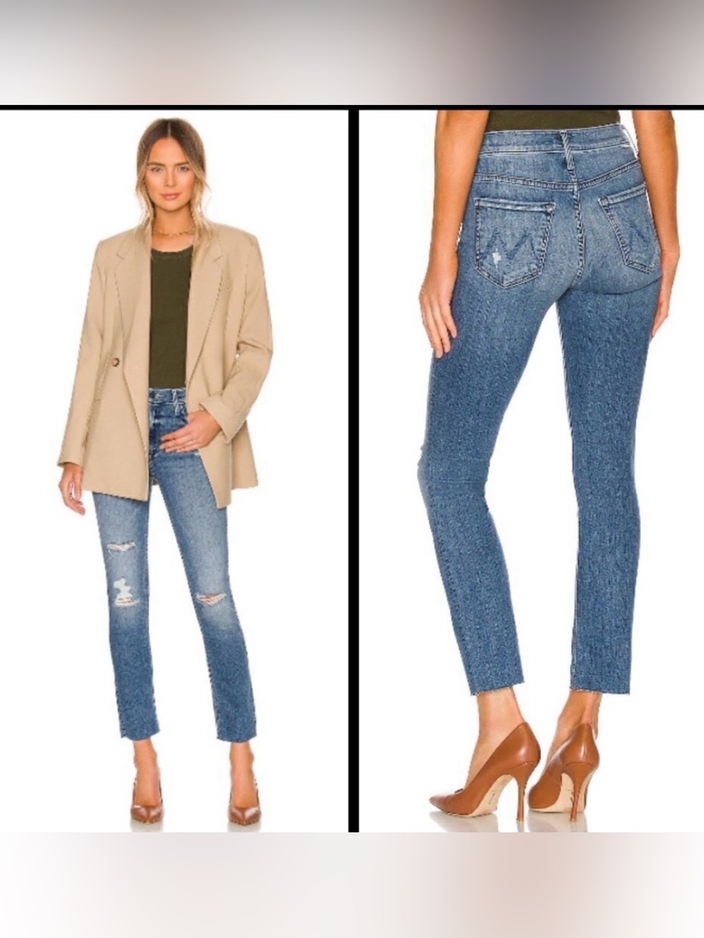 MOTHER The Mid Rise Dazzler Ankle Fray, size 27 - Picture 2 of 12